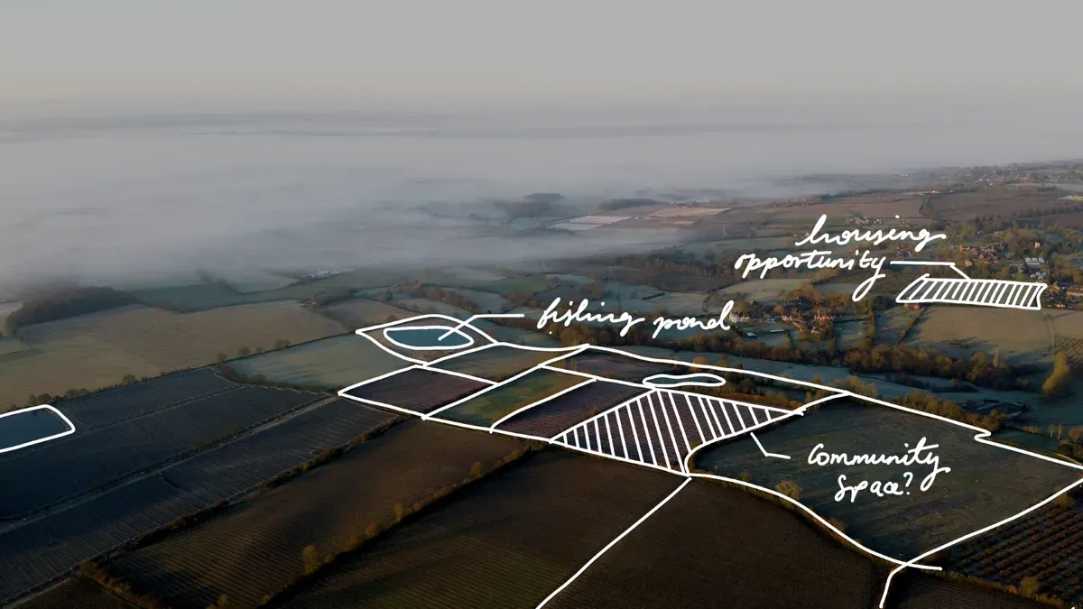 Field parcels map visualization showing spatial data analysis