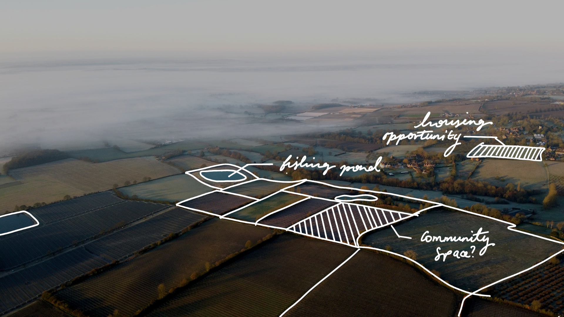 Field parcels map visualization showing spatial data analysis